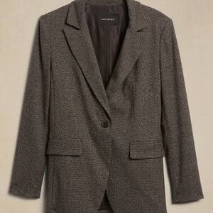 Banana Republic Factory Plaid Long and Lean Blazer Size 2